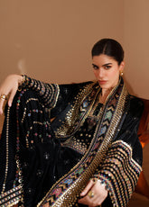 Velvet Vogue By Jazmin Luxury Formals Embroidered Velvet 3 Piece Unstitched Suit JZ25VVLF D-VVF-05